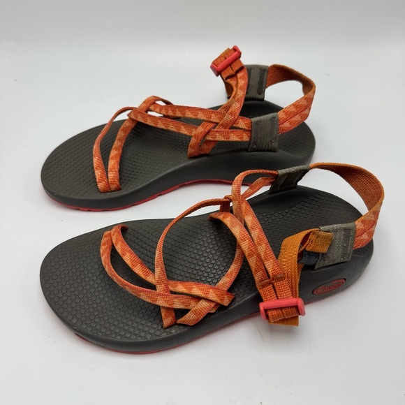 Chaco ZX2 Women’s Sandals Coral Orange Pink Strappy Athletic Hiking Water Size 7 - Picture 3 of 7